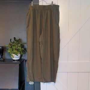 Treasure & Bond women's wide leg linen pants